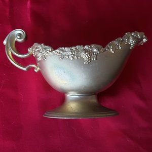 Vintage metal gravy boat